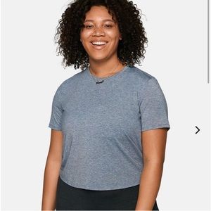 Outdoor Voices Ready Set Shortsleeve in navy blue